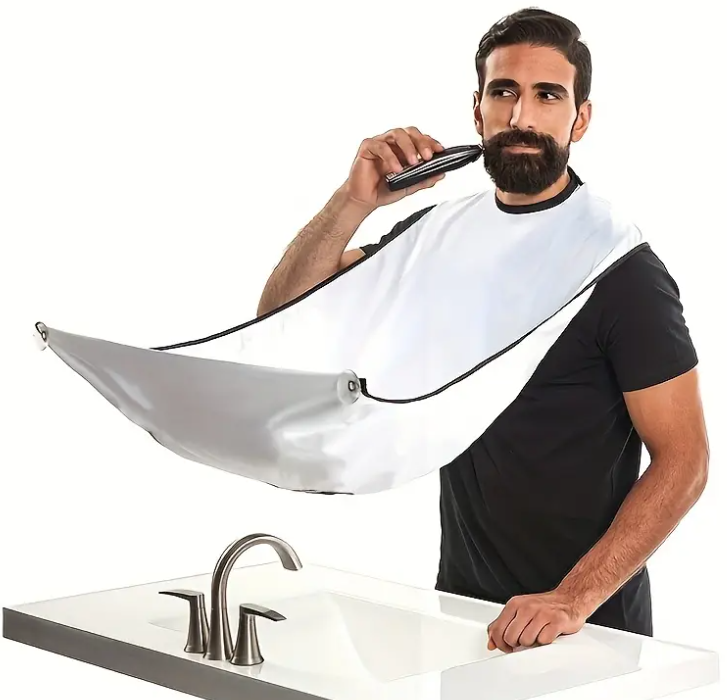 Tablier de Rasage Barbe – Collecteur Pratique pour Lavabo