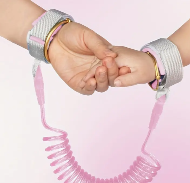 Laisse de sécurité pour enfant avec bracelet réfléchissant - 1,5m