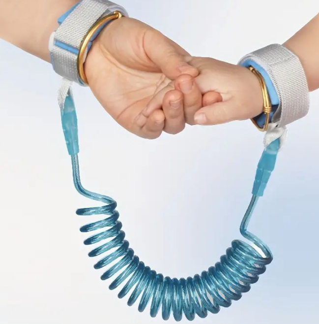 Laisse de sécurité pour enfant avec bracelet réfléchissant - 1,5m