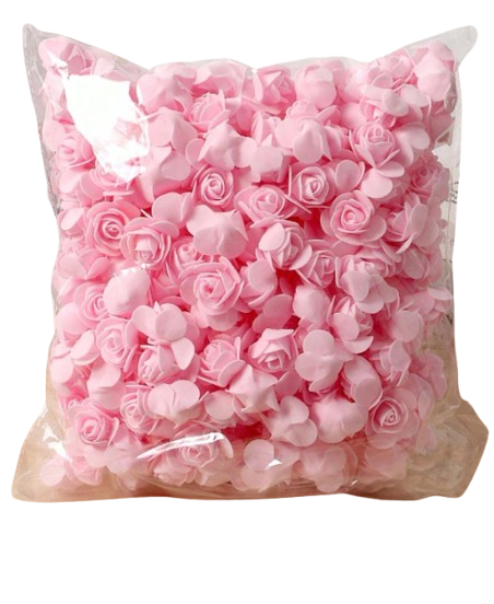 Têtes de roses en mousse miniatures - Rose