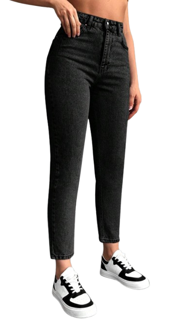 Jean casual taille haute coupe mom TAILLE 38