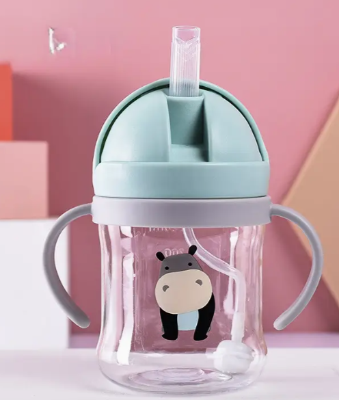 Gobelet Bébé avec Paille – Anti-Fuite, Tasse d’Eau Sécurisée