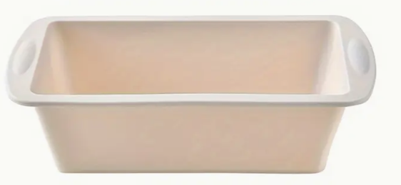 lot de 2 Moules pain et gâteau silicone - cuisson pâtisserie maison pratique, blanc