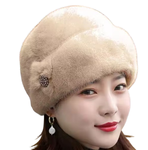 chapeau Imitation vison fourrure casquettes pour femmes oreillette pêcheur cache-oreilles chapeau Floral bassin casquette