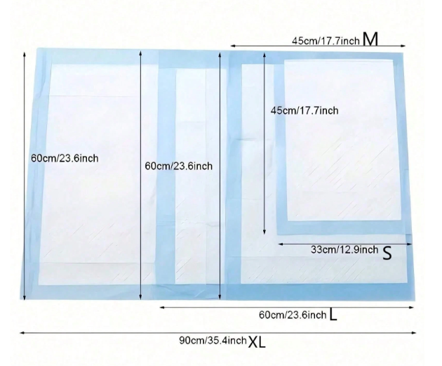 Tapis à langer jetables bébé – Lot 100 pièces