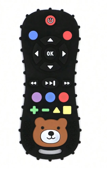 Télécommande en silicone à mâcher pour bébé – Jouet sensoriel 0-24 mois
