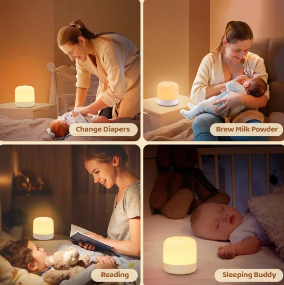 Veilleuse de Chevet USB Gradable avec Télécommande – 3 Couleurs