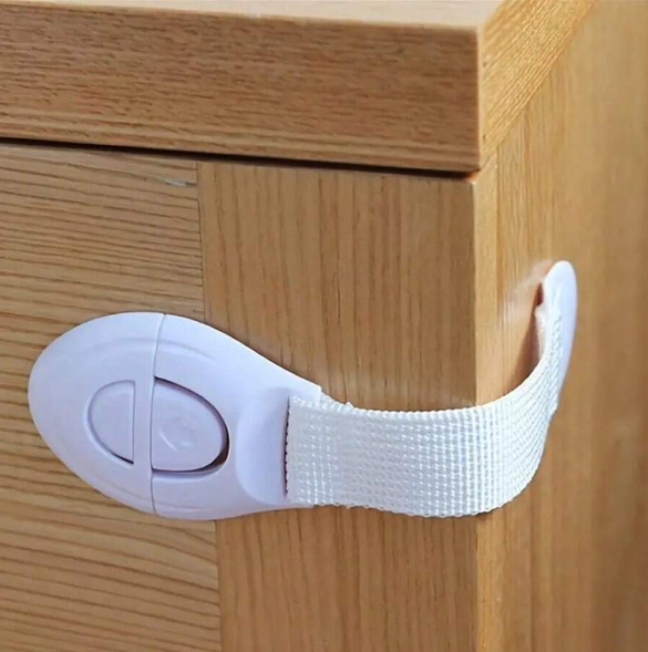 Lot de 10 Verrous de Sécurité Enfant pour Tiroirs & Placards