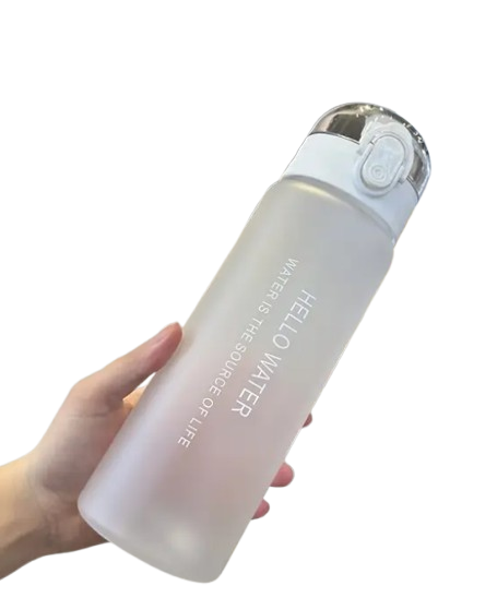 Bouteille d'Eau Sans BPA de 780ml avec Marqueur de Temps & Citations Motivation