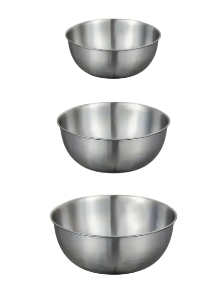 Ensemble de 3 bols bol à salade en acier inoxydable