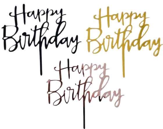 Lettrage gâteau Topper, décoration Joyeux anniversaire