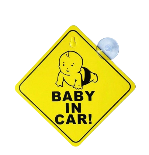 Bébé à bord avec ventouse Panneau signalétique de voiture