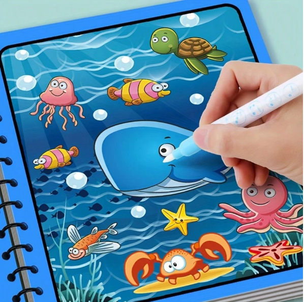 Livre de dessin à eau avec stylo