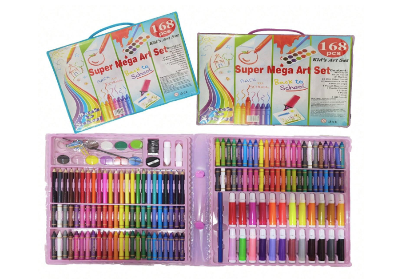 Mallette de Dessin et Peinture 150 Pièces pour Enfants – Kit Artistique Complet avec Crayons, Feutres, Pastels et Accessoires