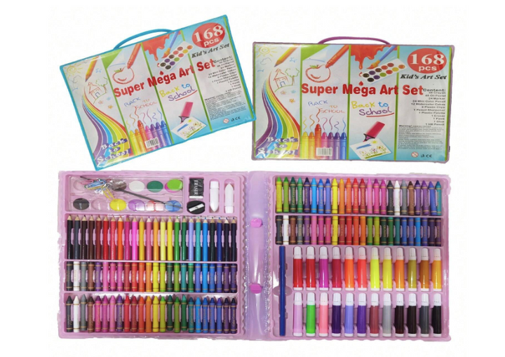 Mallette de Dessin et Peinture 150 Pièces pour Enfants – Kit Artistique Complet avec Crayons, Feutres, Pastels et Accessoires