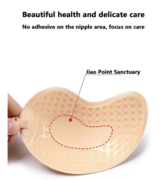 Soutien-Gorge Adhésif Invisible – 2 Paires, Sans Bretelles & Sans Dos