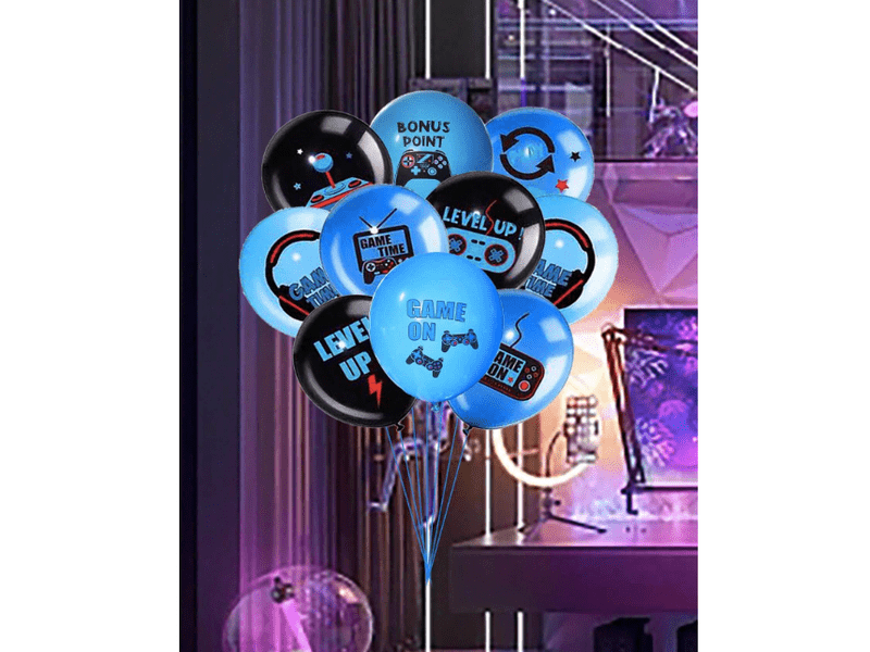 Ballon décoratif avec imprimé gaming party,11 pcs