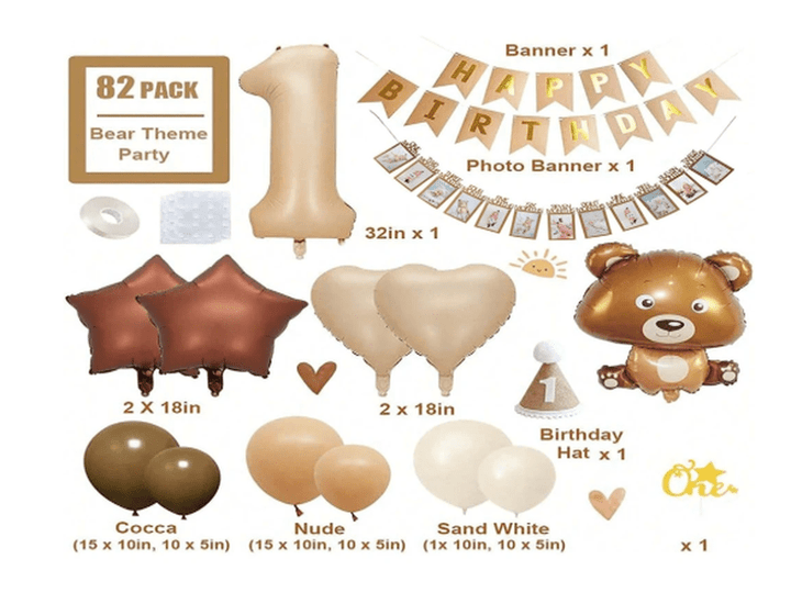 Décorations 1er anniversaire – Ensemble complet pour bébé