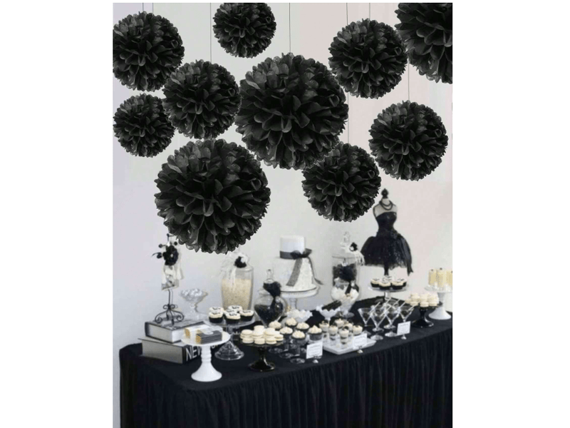 Pompons en papier décoratifs pour la fête d'Halloween