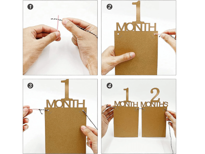 Bannière photo pour le 1er anniversaire de bébé