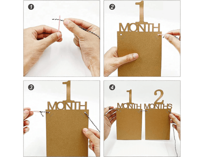 Bannière photo pour le 1er anniversaire de bébé