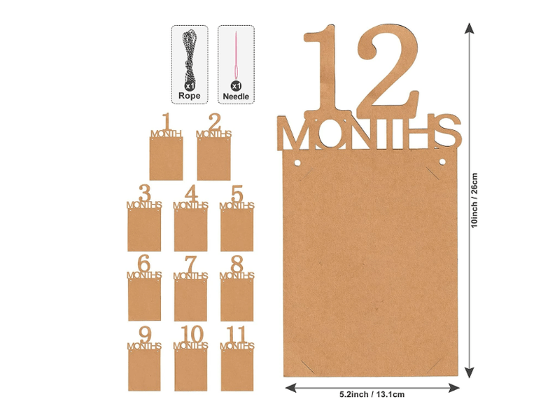 Bannière photo pour le 1er anniversaire de bébé