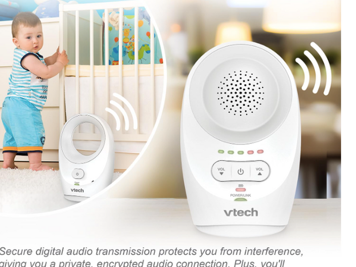 VTech - Babyphone Classic - faible émission d'ondes, portée de 460 mètres
