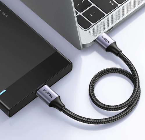 UGREEN Cable USB 3.0 Male A vers Micro B Cable Disque Dur Externe Nylon Tress¨¦ Compatible avec Bo?tier Disque Dur Western Digital WD Elements Toshiba Canvio Seagate Maxtor (1M)