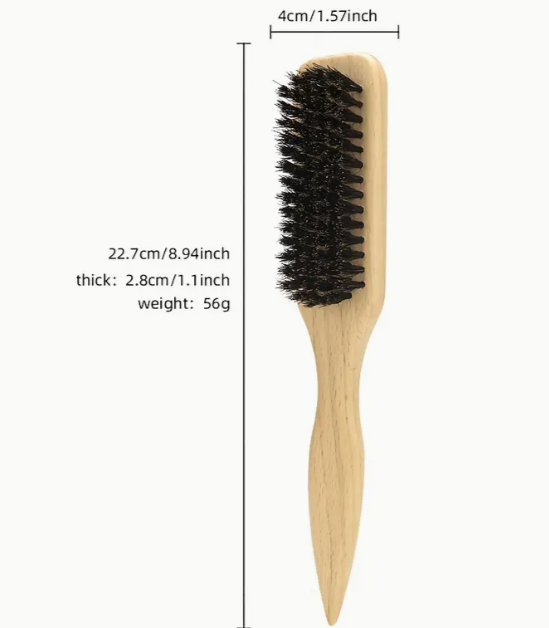 Brosse à Cheveux en Soies de Sanglier avec Manche en Bambou