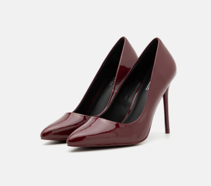 Chaussures à talon rouge bordeau , pointure 39