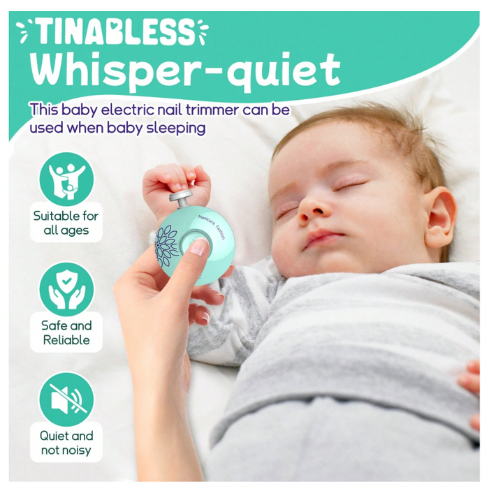 Taille-ongles électrique pour bébé – Kit de coupe-ongles pour nouveau-nés