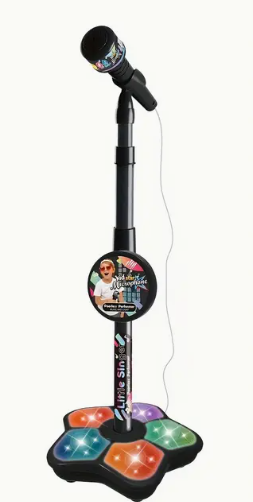 Microphone avec Support Karaoke Chanson Instrument de Musique