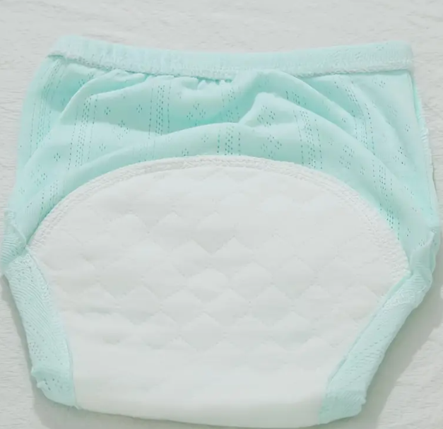 Couches en Tissu  avec Doublures Anti-Fuite,  Lavables pour enfants 6pcs