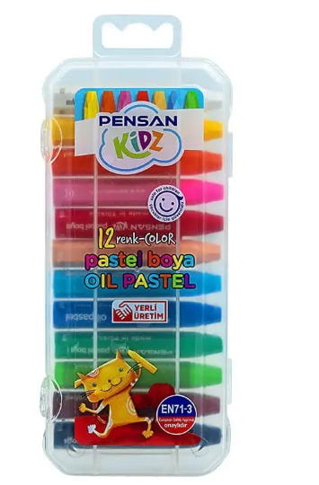 Pensan crayon cire 12 couleurs
