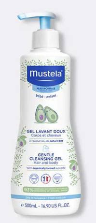 Mustela Bébé Gel Dermo Lavant a l'avocat Corps et Cheveux 750 ml