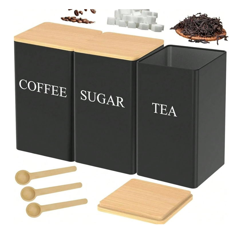 bocaux de rangement de cuisine, boîtes de conservation alimentaire ,3 pcs