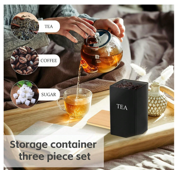 bocaux de rangement de cuisine, boîtes de conservation alimentaire ,3 pcs