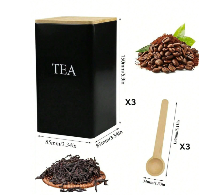 bocaux de rangement de cuisine, boîtes de conservation alimentaire ,3 pcs