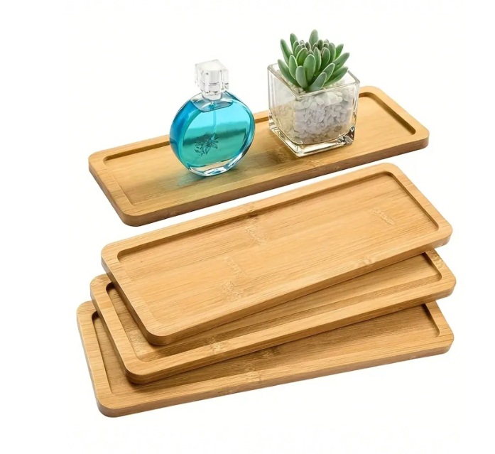 Plateau de service à thé en bambou,1 Pièce