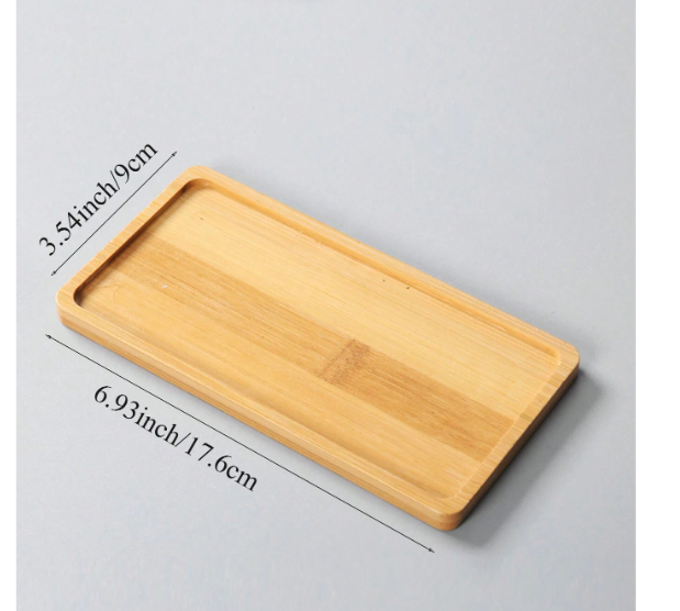 Plateau de service à thé en bambou,1 Pièce