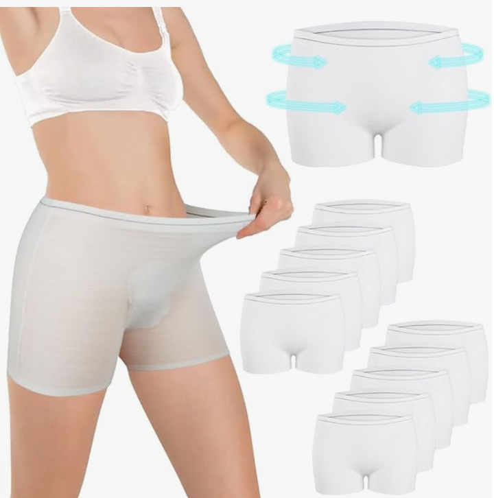 Culottes Post Accouchement, Culottes de Maternité Jetables, Slip Jetable Maternité, 10 pièces