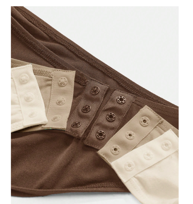 Body moulant tricoté de couleur unie à col rond et sans manches, 3 Pièces