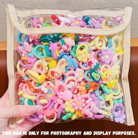 Anneaux de pouce de princesse de bande dessinée et petite corde à cheveux pour tout-petits filles