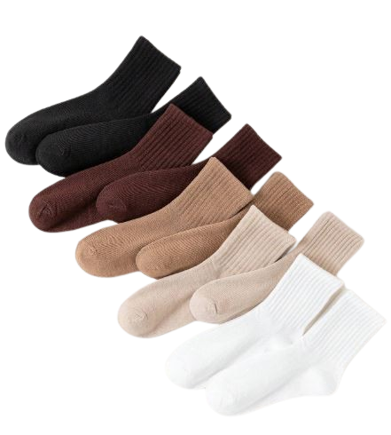 Pack de 10 chaussettes multicolores pour femme, taille 40-43. Disponible sur Dialy.sn à Dakar.