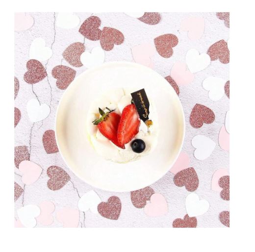 Confettis cœur scintillants – 100 pièces en papier pailleté Dialy - Dakar