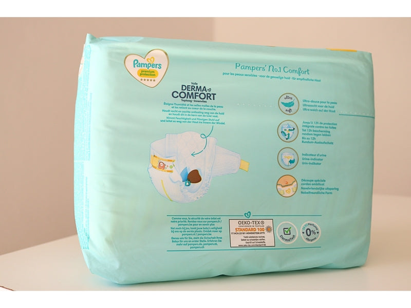 PAMPERS - Couches Premium protection -Taille 2 (4-8 kg) - 30 couches