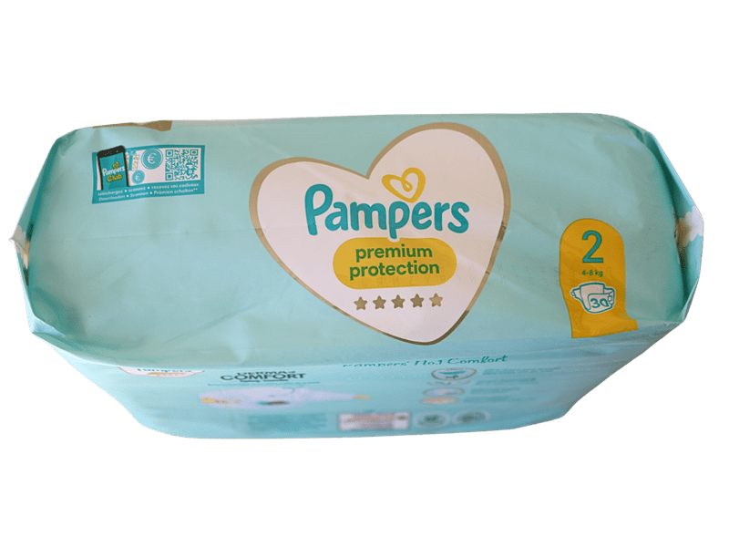 PAMPERS - Couches Premium protection -Taille 2 (4-8 kg) - 30 couches