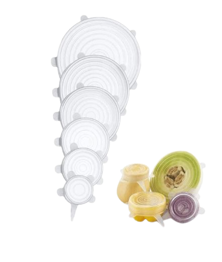 Couvercles extensibles en silicone – Lot de 6 réutilisables et durables Dialy - Dakar