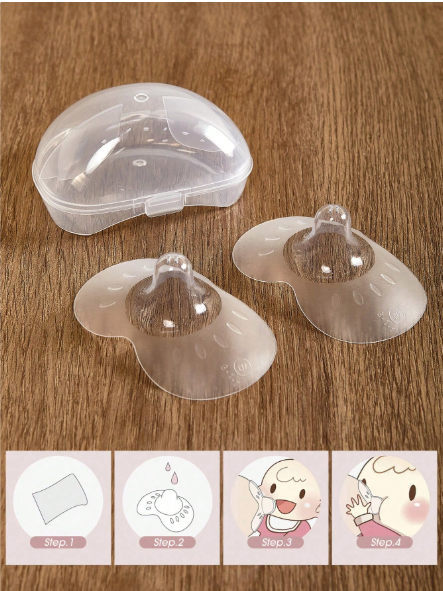 Couvre-Seins en Silicone x2 avec Boîte – Allaitement Anti-Douleur Dakar Dialy