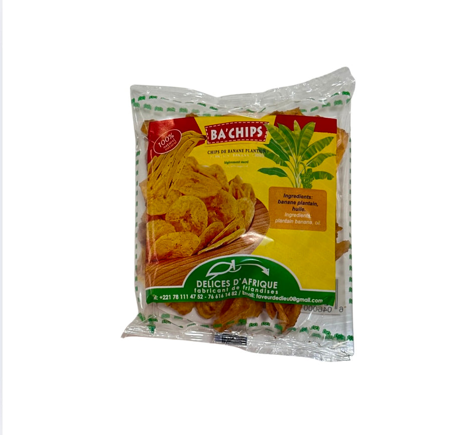 DELICES D'AFRIQUE - Chips de banane plantain salées - 59g Dakar Dialy